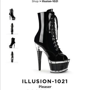 COPY - Black Patent Leather Pleaser Boots